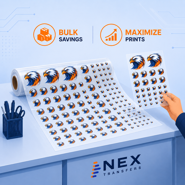 Custom DTF transfers by size – Nex Transfers